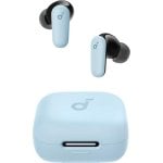 Auricolari Anker P30i wireless Bluetooth con Cancellazione Attiva del Rumore, microfono e controllo touch, colore azzurro cielo