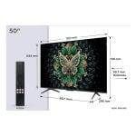 TV TCL QD-Mini LED 50C6K 50" 4K Ultra HD Smart TV Metallic WiFi