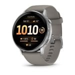 GARMIN Venu 4 Bluetooth GPS WiFi 45mm AMOLED Gris Argent M Étanche 5 ATM SpO2 Pulsomètre Sommeil