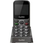 Qubo X-230BKC 4G Telefono Cellulare per Anziani Nero Dual SIM 2,31"