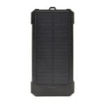 Gembird 10000 mAh Solar Power Bank, LiPo, 3,7 V, Schwarz