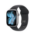 Apple Watch Series 11 GPS NFC 42mm OLED Schwarz S/M Wasserdicht IP6X SpO2 Puls Schlaftracking SOS