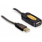 DeLOCK Câble USB 2.0 5 m Mâle/Femelle Noir