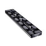 Placa para cabeça de tripé Mantona 21466 alumínio 200 mm preta