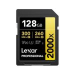 Scheda SD Lexar 2000x 128 GB UHS-II V90 300 MB/s