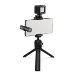 Micrófono Rode Vlogger Kit USB-C cardioide con luz LED y trípode