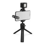 Microphone Rode Vlogger Kit iOS cardioïde avec trépied et lumière LED