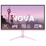 Écran PC Arozzi Nova 24" Full HD 200Hz IPS 1ms Haut-parleurs Rose