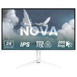 Écran PC Arozzi Nova 24" Full HD 200Hz IPS 1ms HDR10 Blanc Haut-parleurs