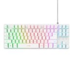 Teclado de membrana Trust GXT 833W Thado Layout ES RGB TKL blanco