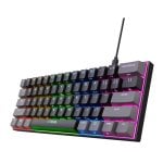 Teclado mecânico Trust GXT 867 Acira Layout BE retroiluminado RGB