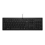 Tastatur Membran HP 125 Wired Keyboard DE Kabel USB Schwarz Nummernblock