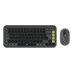 Teclado de membrana Logitech POP Icon Combo Layout DE Bluetooth com rato grafite