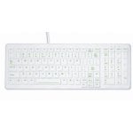 Tastatur Membran CHERRY AK-C7000 QWERTZ DE Weiß mit Hintergrundbeleuchtung