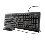 Teclado de membrana Trust Primo Layout DE com rato incluído USB