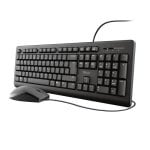 Teclado Trust Primo de membrana completo DE com rato USB ambidestro