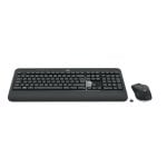 Teclado de membrana Logitech 920-008688 QWERTZ con ratón inalámbrico y reposamuñecas