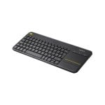 Teclado sem fio Logitech K400 Plus Layout HU touchpad integrado preto