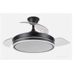 Ventilador Fabrilamp BAYOMO 142599009 Negro DC LED 72W Aspas Desplegables 91cm