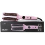 Lisseur Italian Design Revolt Brush Céramique et Titane 210ºC Double Plaque LCD Noir