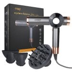 Haartrockner Italian Design Cyclone Balance Professionell 105000rpm Ultralight Ergonomisch Schwarz