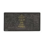 Tapis de souris Natec Maths 400x800 mm imperméable noir blanc jaune