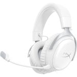 Auriculares HyperX Cloud III S Wireless Bluetooth Gaming, até 120h, microfone destacável, brancos