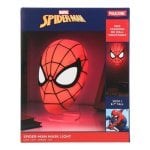 Tischlampe Paladone Spiderman Mask Light Rot Weiß Batteriebetrieb 222,3 mm