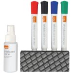 Zubehörset Rexel Kit Schreiben Reinigung Whiteboard vier Marker Radierer Spray
