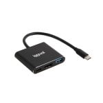 Hub iggual 3 Ports USB 3.2 Gen 1 Type-C 100 W 4K HDMI Aluminium