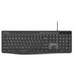 Tastatur NGS SPECTRA FR Membran Layout FR AZERTY USB 96 Prozent Schwarz