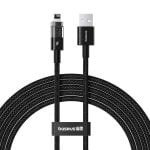 Ladekabel Baseus Gem USB A auf iP 2 m 2,4A Schwarz Schnellladung