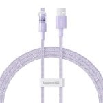 Ladekabel Baseus Gem USB-A zu iP 2.4A 1m Lila Schnellladung Nylon