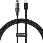 Ladekabel Baseus Gem 1m 20W USB-C auf iP Schnellladung Schwarz
