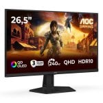 Écran PC AOC G4 Q27G41ZDF 26,5" Quad HD 240Hz QD-OLED HDR10 0,03 ms