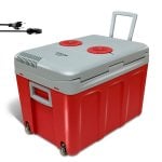 Nevera portátil Briebe CF1155RED 40L termoeléctrica dual frío/calor ruedas asa plegable