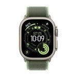 Bracelet Apple MFT54ZM/A Vert Trail Loop M/L Nylon Réfléchissant