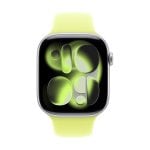 Bracelet Apple MFGW4ZM/A Jaune fluoroélastomère S/M pour Apple Watch 44/45/46/49mm