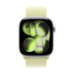 Bracelet Apple MFFL4ZM/A Loop Sport Néon Jaune Taille Unique Compatible Watch 44-49mm