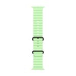 Bracelet Apple Ocean Band Vert Finition Titane Noir pour Apple Watch 44-49 mm