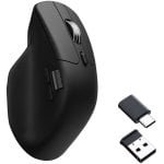 Ratón Keychron M6 Inalámbrico PixArt 3311 2.4 GHz y Bluetooth 12000 DPI Negro Silencioso