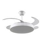 Ventilador FM Calefacción VT-SENZA ECO 107 cm LED Controlo Remoto Branco