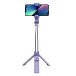 Pau Para Selfie Celly CLICKSFSTICKVL Bluetooth Tripé Telescópico Violeta