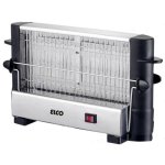 Toaster Elco PT-1082 4 Scheiben 1 langer Schlitz 750 W Schwarz Edelstahl