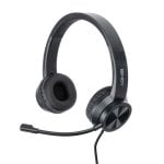 Casque Lindy 20439 filaire USB Type-C pour bureau et centre d’appels noir