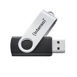 USB-Stick Intenso Office Line 256 GB USB-A 3.2 Schwarz Silber Drehbar