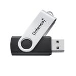 USB-Stick Intenso Office Line 128 GB USB-A 3.2 Gen 1 Swivel Schwarz Silber