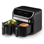 Fritadeira de Ar Ufesa Thunder Dual Zone 9L 1700W Dupla Cuba 11 Programas Preto