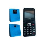 Telemóvel Qubo X-10BK Flip Dual SIM 2.4" 0.3MP 900mAh Azul Bluetooth Rádio FM