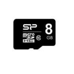 microSDHC Silicon Power SP008GBSTH010V10SP 8GB Klasse 10 Schwarz Adapter